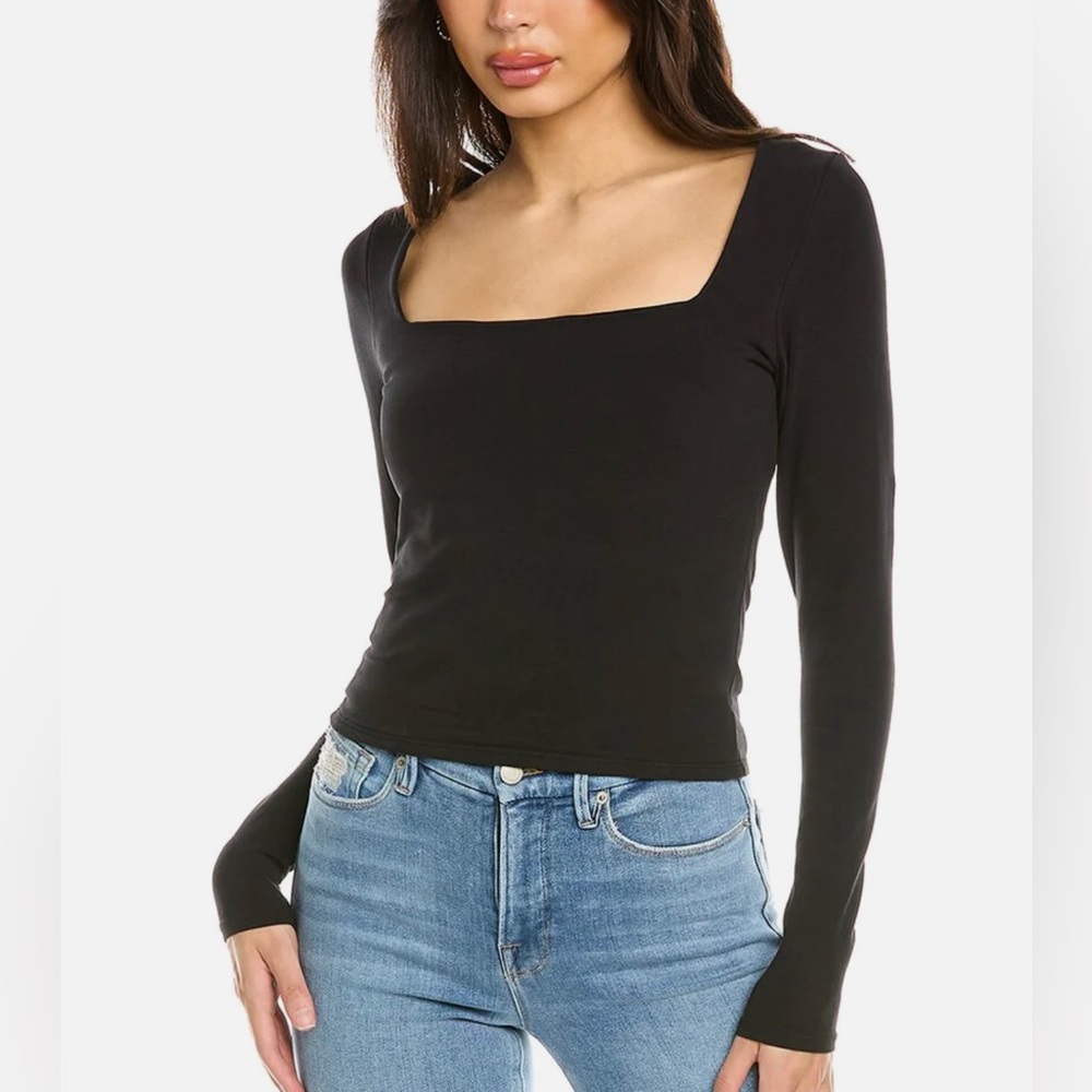 Good American Essential square neck top
